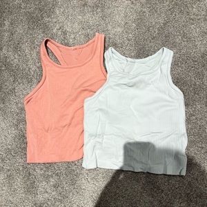 Lululemon Ebb to Street Cropped Racerback Tank - bundle of 2!